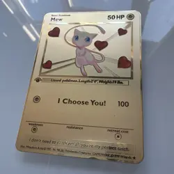 Mew - I choose you ❤ Gold Metal Pokemon Card Fan Art! - Image 2
