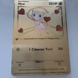 Mew - I choose you ❤ Gold Metal Pokemon Card Fan Art! - Image 3