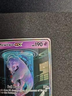 Pokemon Mewtwo GX 78/73 Shining Legends Full Art Holo Shiny Holo Rare GX Card - Image 3