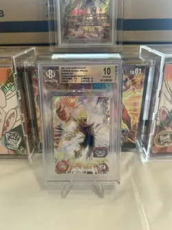 Super Dragon Ball Heroes card Vegeta ABS-02 Japanese BANDAI Bgs 10 - Image 1