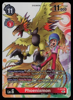 Phoenixmon Foil Promo Digimon Promotion Cards P-049 P NM - Image 1