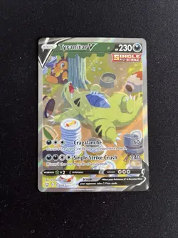 Tyranitar V 155/163 Battle Styles Full Art Holo Ultra Rare Pokemon Card - Image 1