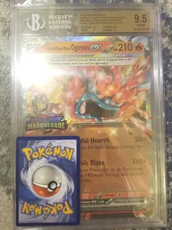 OVERSIZED HEARTHFLAME MASK OGERPON EX JUMBO CARD BGS 9.5 GEM MINT PROMO PSA 10 - Image 1