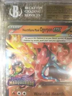 OVERSIZED HEARTHFLAME MASK OGERPON EX JUMBO CARD BGS 9.5 GEM MINT PROMO PSA 10 - Image 4