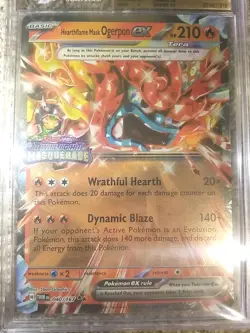OVERSIZED HEARTHFLAME MASK OGERPON EX JUMBO CARD BGS 9.5 GEM MINT PROMO PSA 10 - Image 5