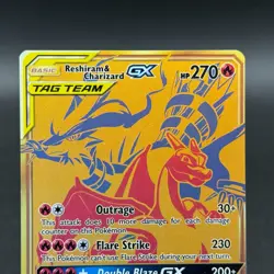 Pokemon TCG Reshiram and Charizard GX SM247 Tag Team Promo Card - Image 2
