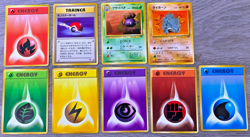 1996 Vintage Japanese Pocket Monsters Card Lot (9) - Image 1