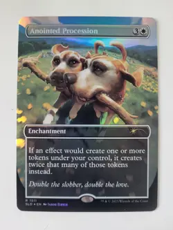 Anointed Procession Foil Borderless SLD Secret L'air Drop NM English MTG - Image 1
