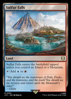 MTG SULFUR FALLS EXC - CASCATE SULFUREE 333 - LTC IT - MAGIC - Image 1