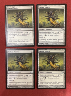 4 UMBRAL MANTLE Shadowmoor MTG x4 English NM Magic - Image 1