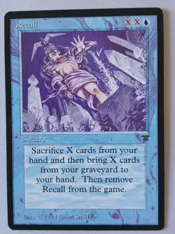 RUSH ENGLISH Legends - Recall [NM-] MTG magic LEG - Image 1