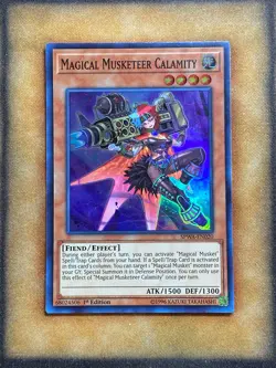 Yugioh Magical Musketeer Calamity SPWA-EN020 Super Rare 1st Ed NM - Image 1