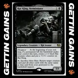 Rat King, Verminister - 0071 - R - Foil - TMNT - MTG - NM/M - Image 1