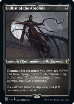 Cultist of the Absolute ETCHED FOIL CMDR Legends Baldurs Gate NM - Image 1