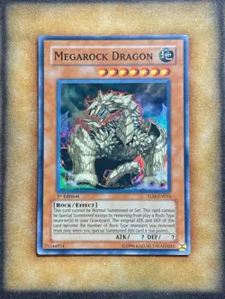 Yugioh Megarock Dragon TLM-EN015 Super Rare 1st Ed NM - Image 1
