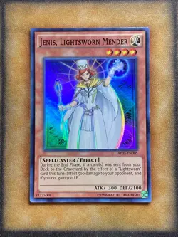 Yugioh Jenis, Lightsworn Mender AP05-EN005 Super Rare NM - Image 1