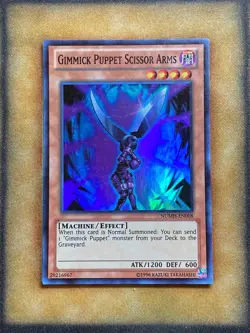 Yugioh Gimmick Puppet Scissor Arms NUMH-EN008 Super Rare NM - Image 1