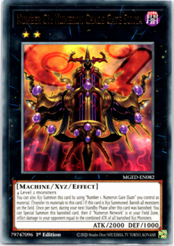 Number C1: Numeron Chaos Gate Sunya - MGED-EN082 - Rare - 1st Edition Yugioh - Image 1
