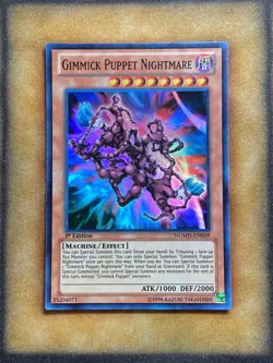 Yugioh Gimmick Puppet Nightmare NUMH-EN009 Super Rare 1st Ed LP - Image 1