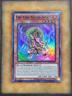 Yugioh Fire King Avatar Arvata OP25-EN007 Super Rare NM - Image 1