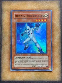 Yugioh Elemental Hero Neos Alius TAEV-EN018 Super Rare 1st Ed NM - Image 1