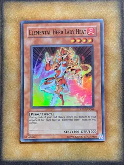 Yugioh Elemental Hero Lady Heat PP02-EN008 Super Rare NM - Image 1