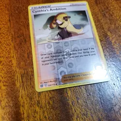 Cynthia's Ambition 138/172 NM Reverse Holo Brilliant Stars Foil Pokemon TCG Card - Image 2