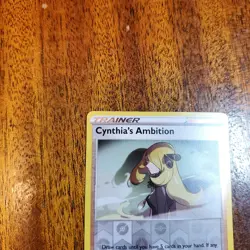 Cynthia's Ambition 138/172 NM Reverse Holo Brilliant Stars Foil Pokemon TCG Card - Image 5