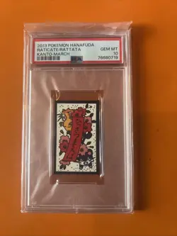 2013 Pokemon Hanafuda Raticate/Rattata Kanto-March PSA 10 - Image 1