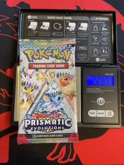 VERY HEAVY! GOD PACKUU SIRUU 22.53g Prismatic Evolutions Pokemon Booster - Image 1
