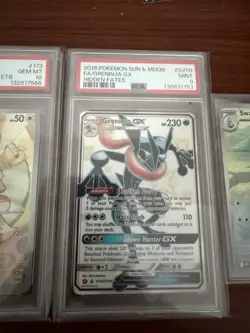 Pokemon Greninja GX SV56/SV94 Hidden Fates Shiny Vault PSA 9 Holo Full Art - Image 2