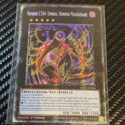 Yu-Gi-Oh! TCG Number C104 Umbral Horror Masquerade Effect Xyz Holo 1st Ed RA05-… - Image 1