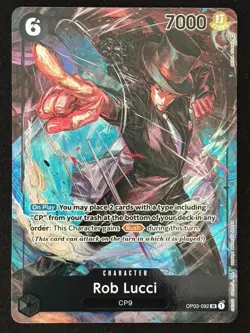 Rob Lucci (OP03-092) (Alternate Art) - Pillars of Strength (OP03) - One Piece - Image 1