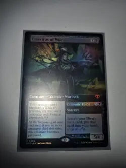 Emeritus Of Woe NM EXTENDED ART FOIL SECRETS OF STRIXHAVEN MTG - Image 1