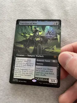 MTG: Emeritus of Woe Borderless FOIL - Secrets of Strixhaven - NM - Image 2