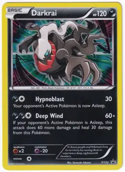 Darkrai XY22 - XY Black Star Promo - LP Holo Rare Pokemon Card - Image 1