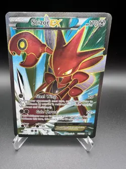 Scizor EX 119/122 Breakpoint Full Art Ultra Rare Pokemon Card - NM - Image 1