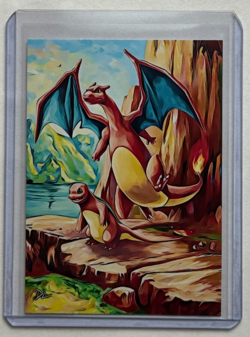 Charmander & Charizard Limited Artist Signed "The Evolution" Trading Card 7/10 - Image 1