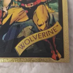 Marvel Comics Wolverine 24K Gold Card RH Super Heroes Trading Card - Image 4