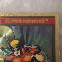 Marvel Comics Wolverine 24K Gold Card RH Super Heroes Trading Card - Image 5