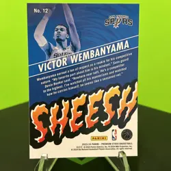 2023-24 Panini Nba Hoops Premium Stock - Sheesh Victor Wembanyama #12 (RC) - Image 2