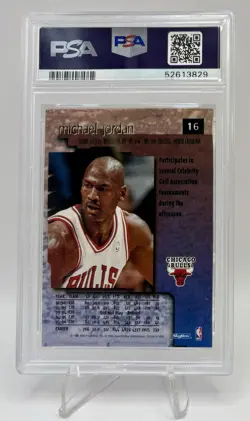 1996-97 SkyBox Premium Michael Jordan #16 PSA 7 Chicago Bulls NBA Basketball - Image 2