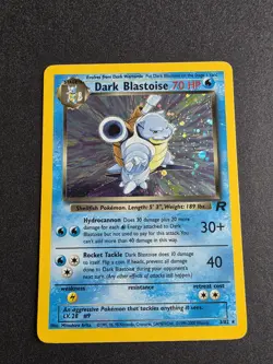 Pokemon Dark Blastoise TCG Team Rocket 3/82 Holo Unlimited Rare Card NM - Image 1