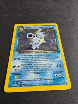 Pokemon Dark Blastoise TCG Team Rocket 3/82 Holo Unlimited Rare Card NM - Image 3