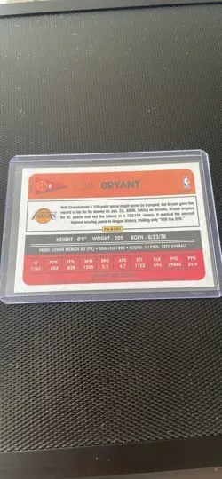 2012-13 Panini Past & Present Kobe Bryant Los Angeles Lakers Basketball Card #8 - Image 2