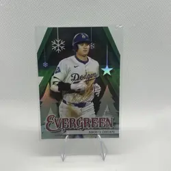 SHOHEI OHTANI (LOS ANGELES) - 2025 TOPPS HOLIDAY "EVERGREEN" DIE-CUT INSERT CARD - Image 1