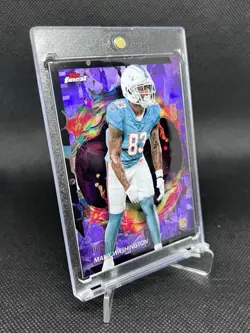 Malik Washington 2 Card Rookie Lot - Leaf Auto /2 - Topps Finest /125 Dolphins - Image 2