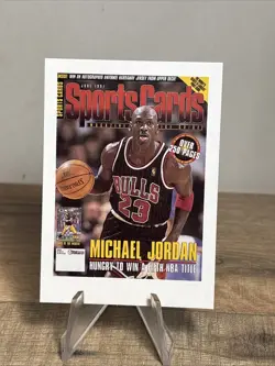 Michael Jordan 1997 Sportscards magazine Card Promo Bulls NBA - Image 1