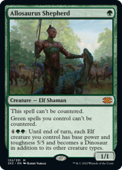 MTG Allosaurus Shepherd, NM-Mint, English Double Masters 2022 - Image 1