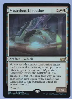 Mysterious Limousine Promo Mtg MISPRINT. Plains symbol in foil layer - Image 4
